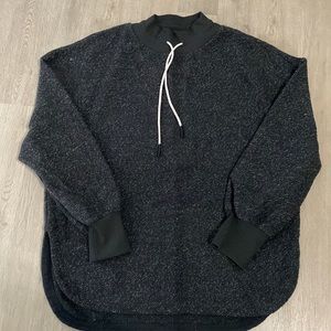 Varley mock neck sweatshirt with drawstring